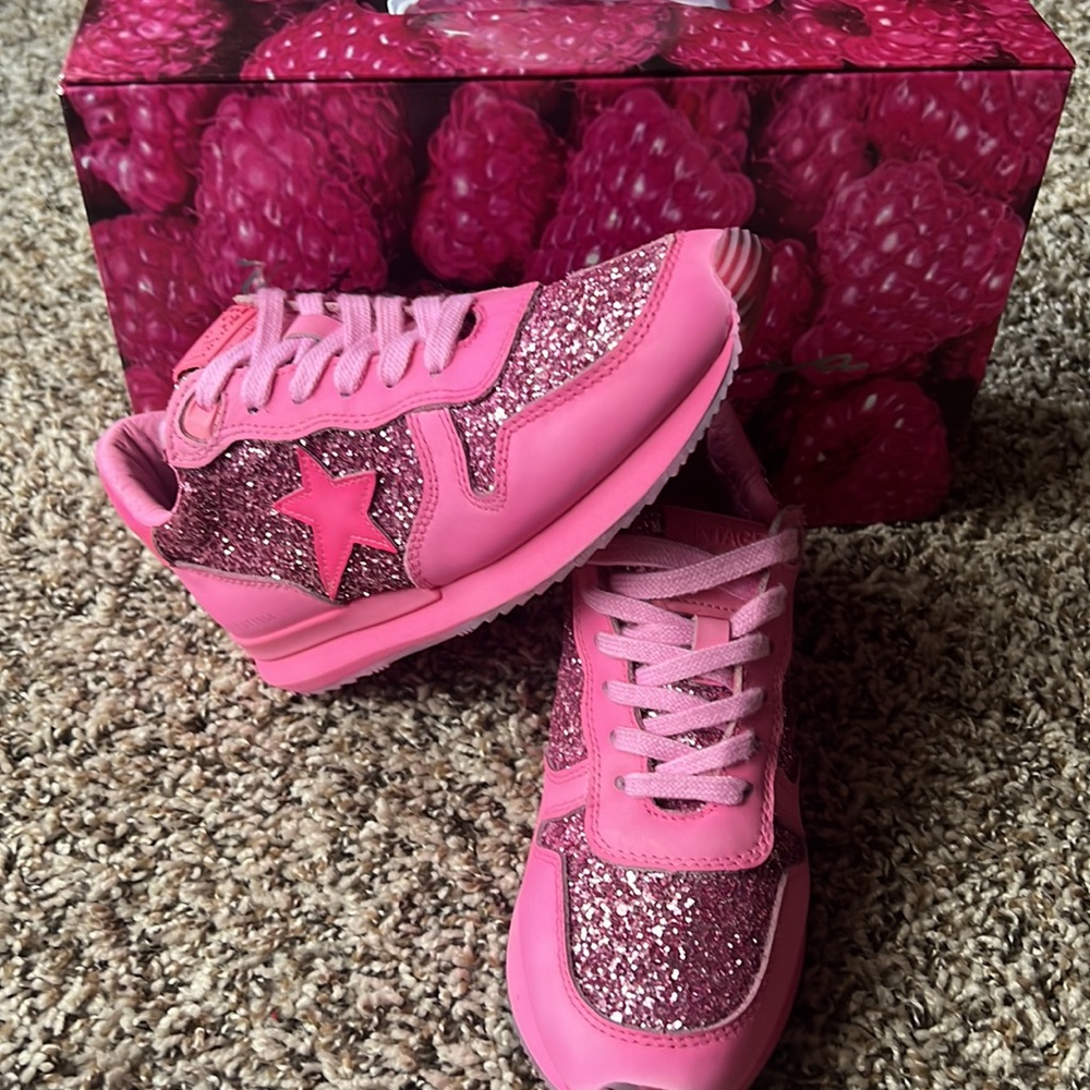 Vintage Havana pink glitter sneakers - Picture 3 of 3